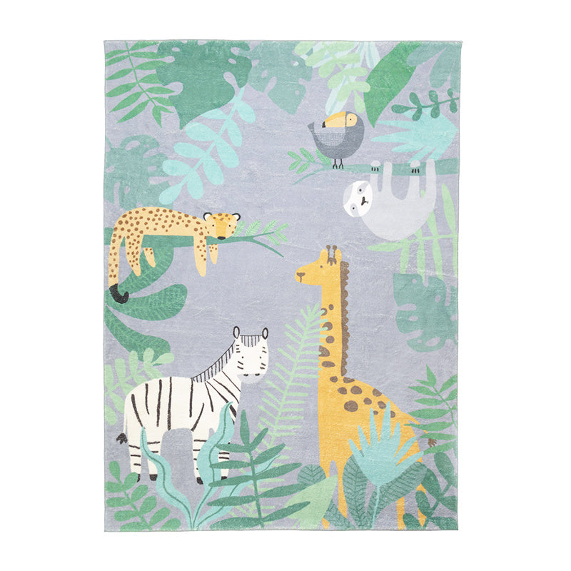 Kids Rug - Jungle Giraffe Multicolour