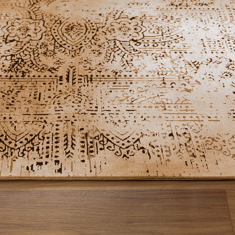 Abstract floor rug - Elitha Orange