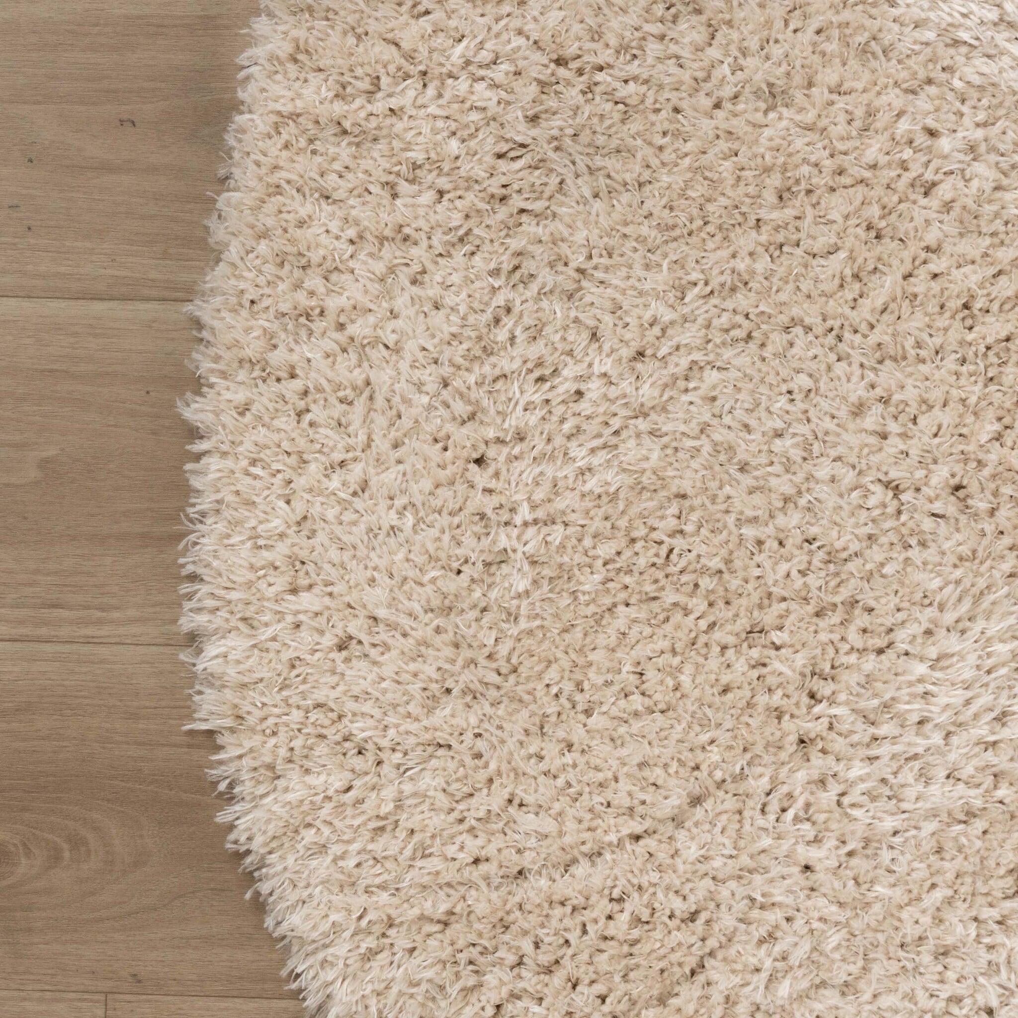 Round Shaggy Rug - Blaze Beige