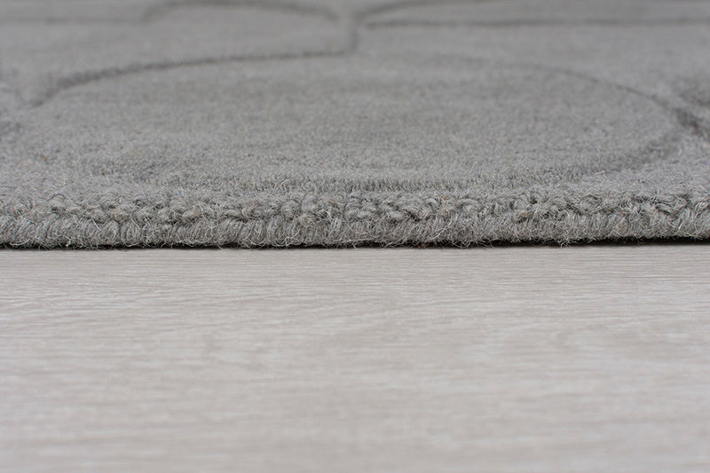 Round modern floor rug - Mozo Gigi Gray