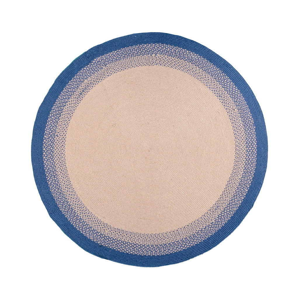 Round Indoor Outdoor Rug - Florence Blue