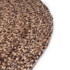 Round Wool Floor Rug - Bellano ST Brown 623