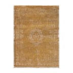 Vintage Floor Rug - Fading World Medallion Ochre Yellow 9145