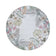 Round outdoor rug flowers - Poppy Cream