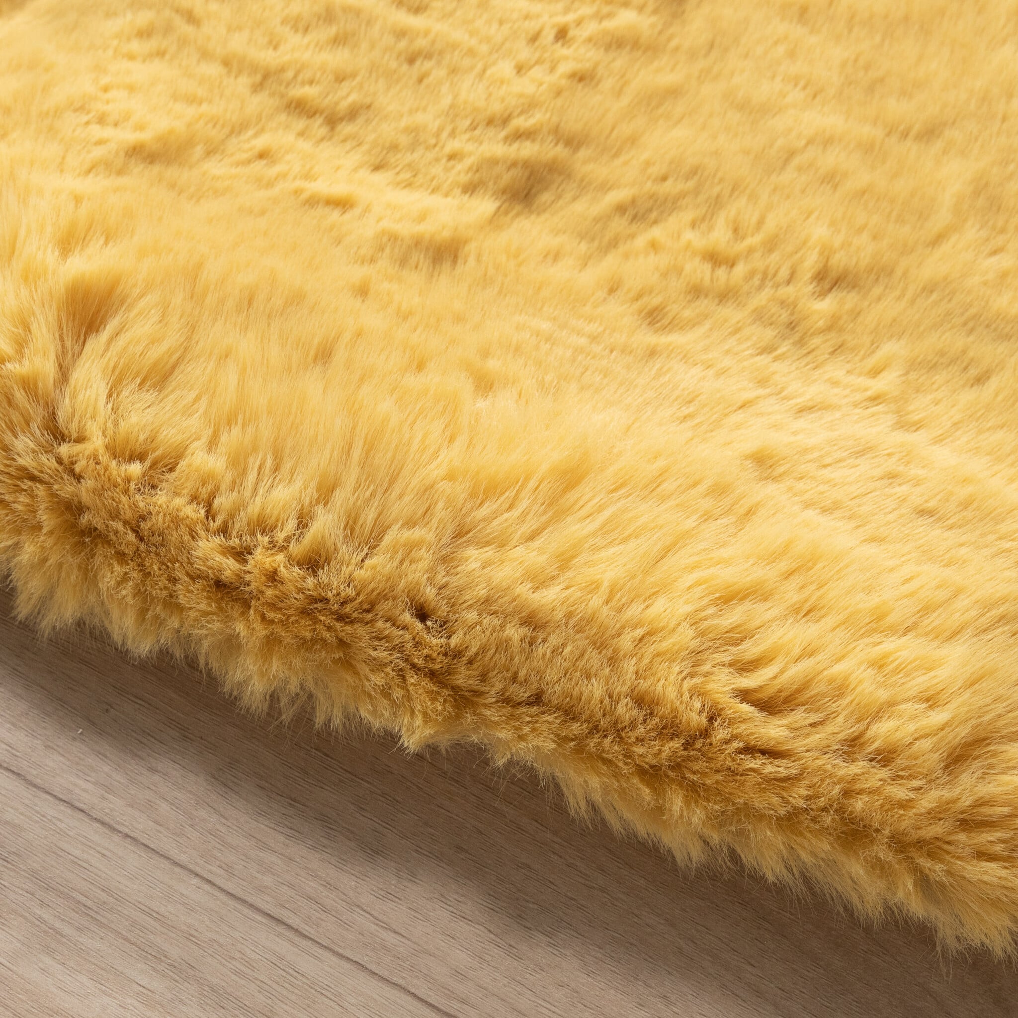 Round High Pile Rug - Comfy Supreme Yellow
