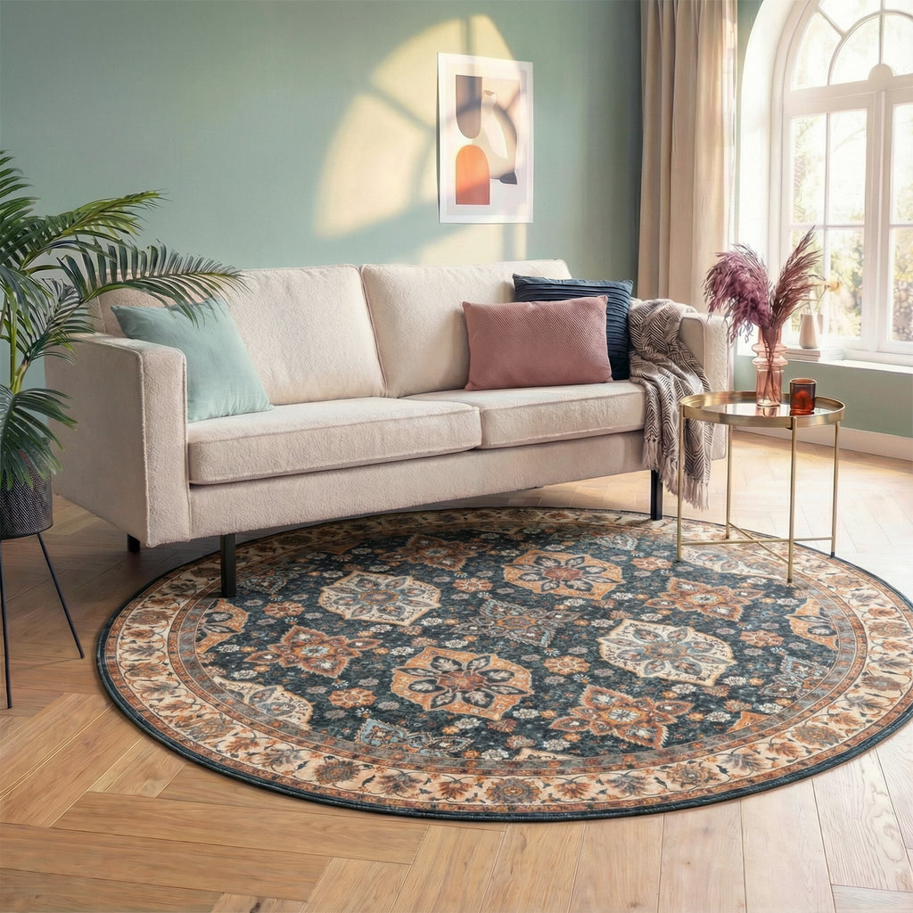 Round Vintage Rug - Imagine Oriental Rustic