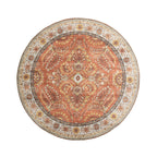 Round Vintage Outdoor Rug - Santo Flora Terra