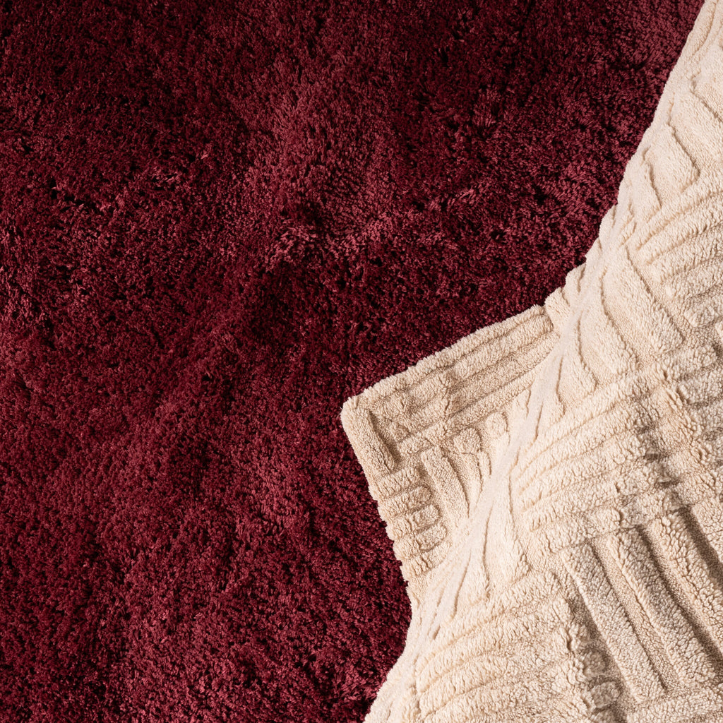 Washable High Pile Rug - Ziggy Red