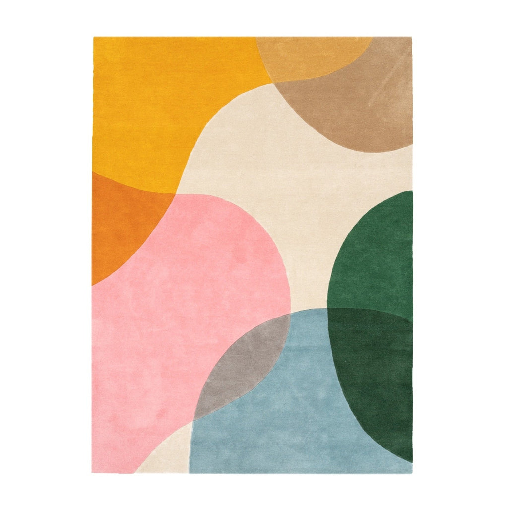 Wool Abstract Rug - Clarice Multicolour
