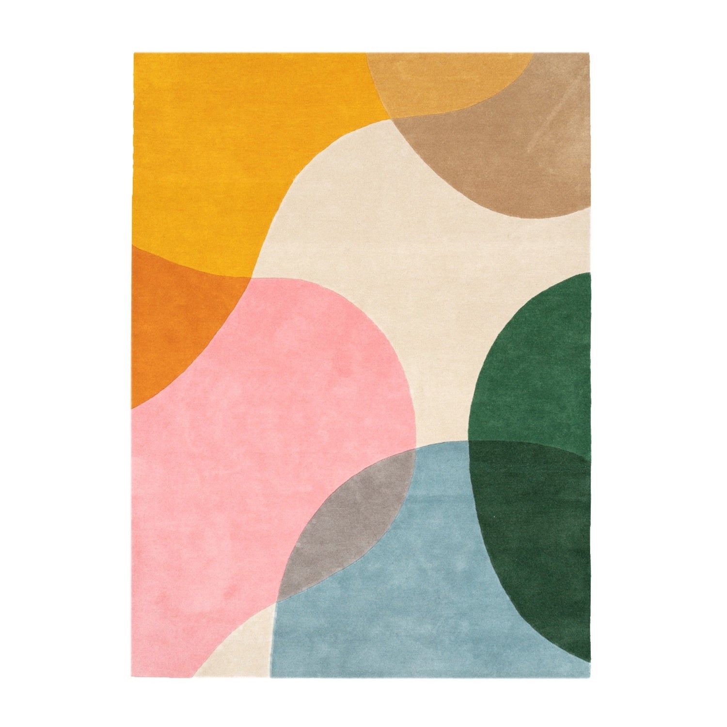 Wool Abstract Rug - Clarice Multicolour