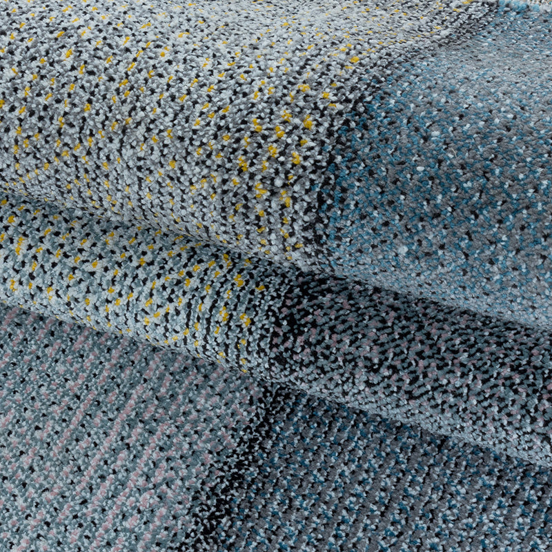 Modern floor rug - Optimism Block Blue/Grey