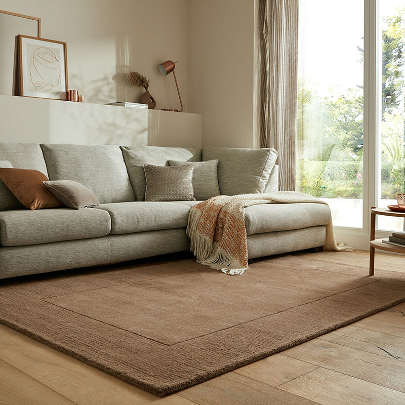 Solid floor rug - Tuscano Brown