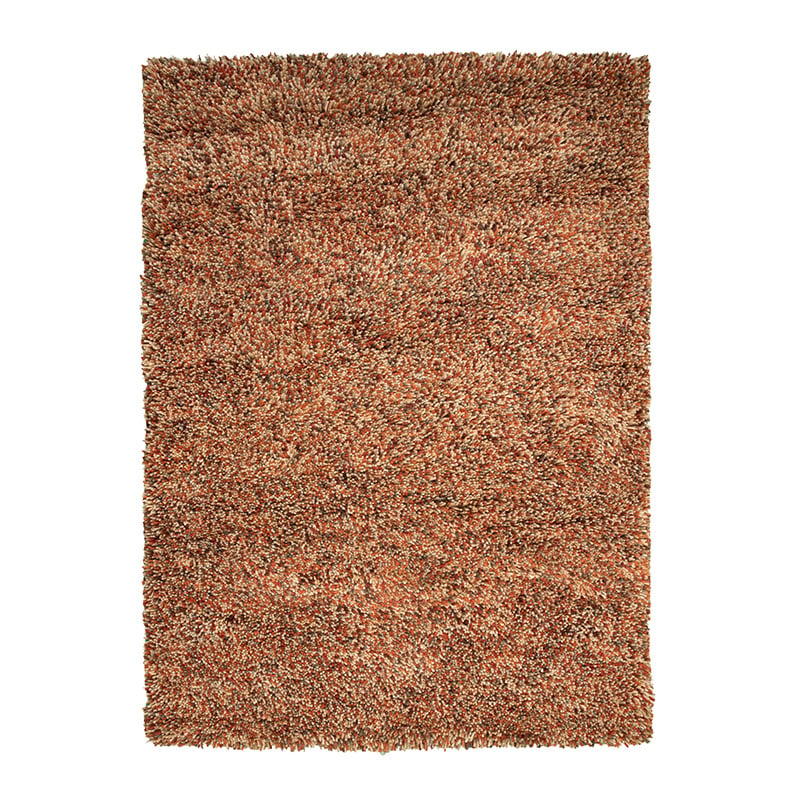 High Pile Wool Rug - Elin Red/Terra