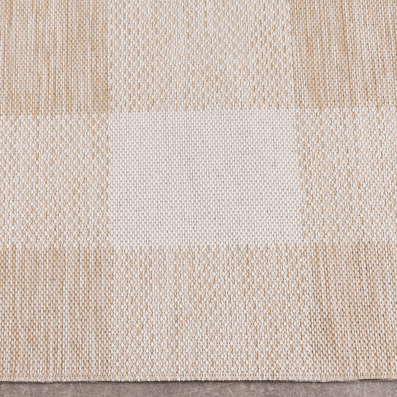 Indoor Outdoor Rug - Ranch Checkerboard Beige