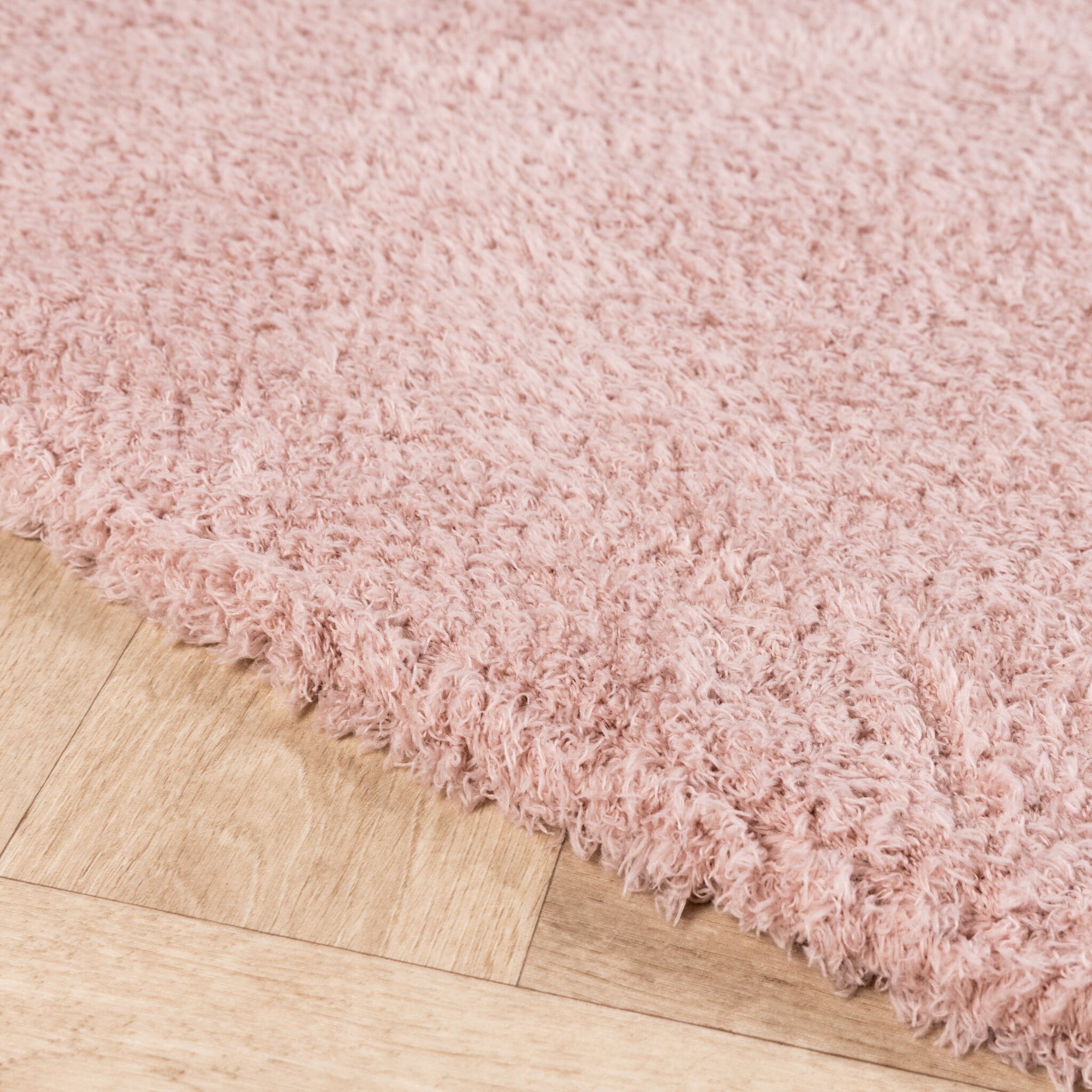 Soft organic rug - Teddy Pink