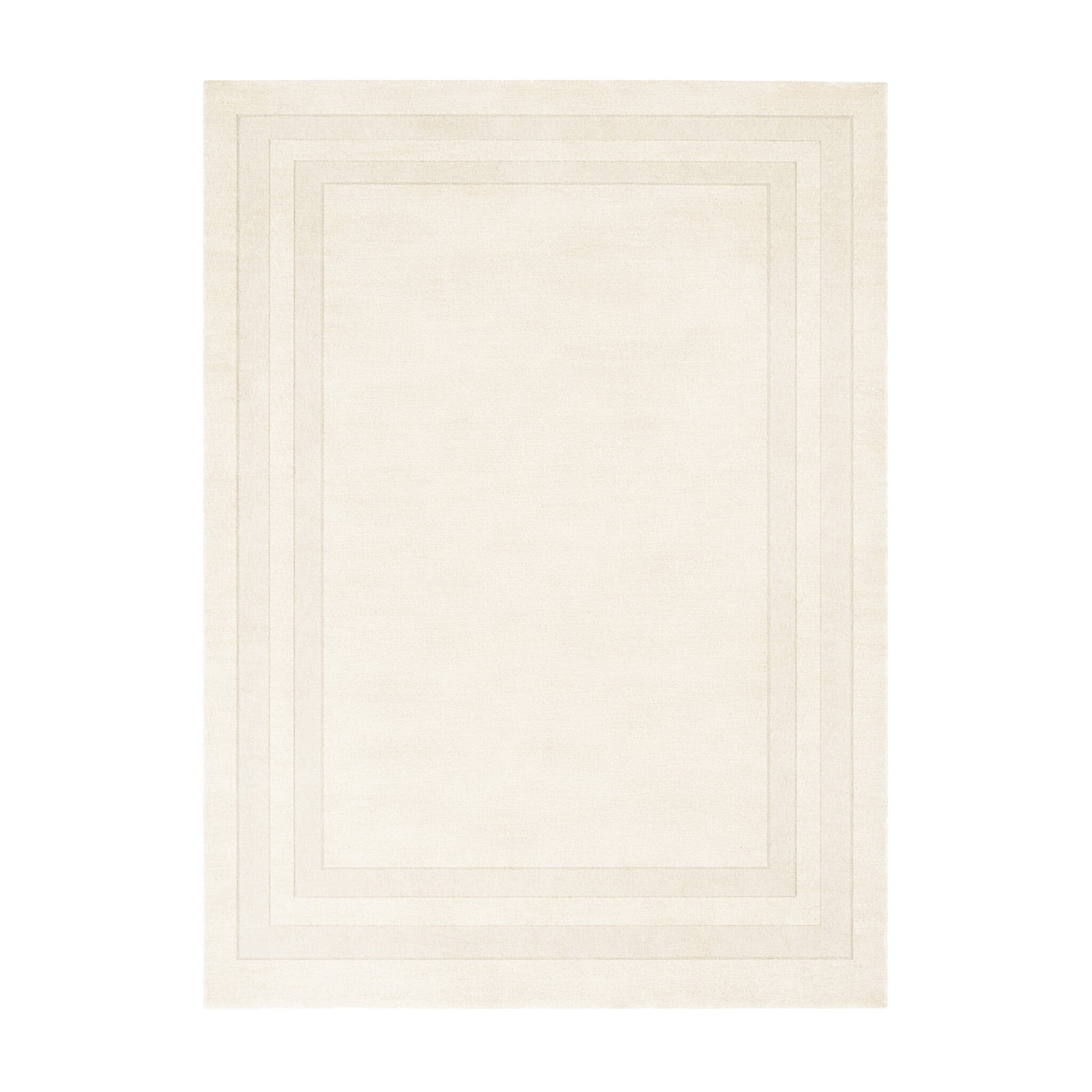 Wool Rug – Judith Border Cream
