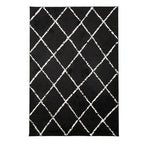 High Pile Rug - Grand Lines Black/Cream