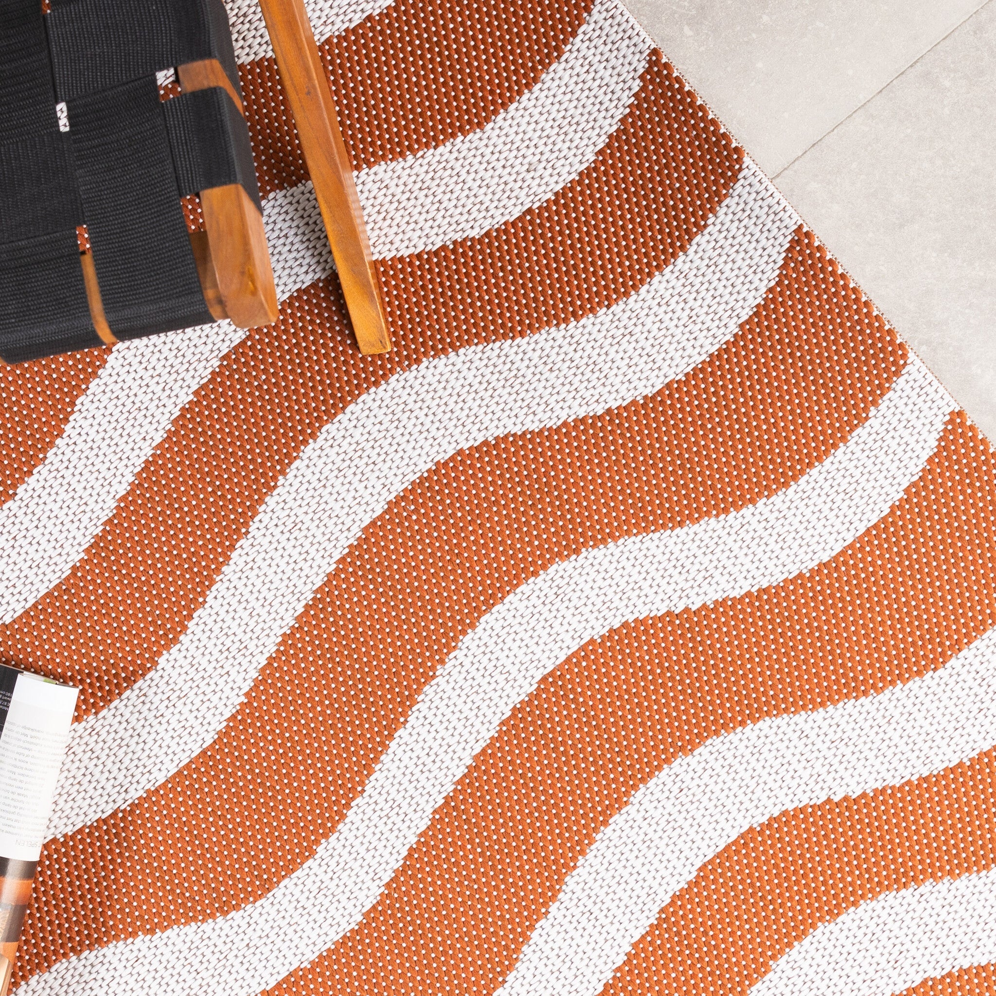 Outdoor Rug - Summer Waves Terracotta