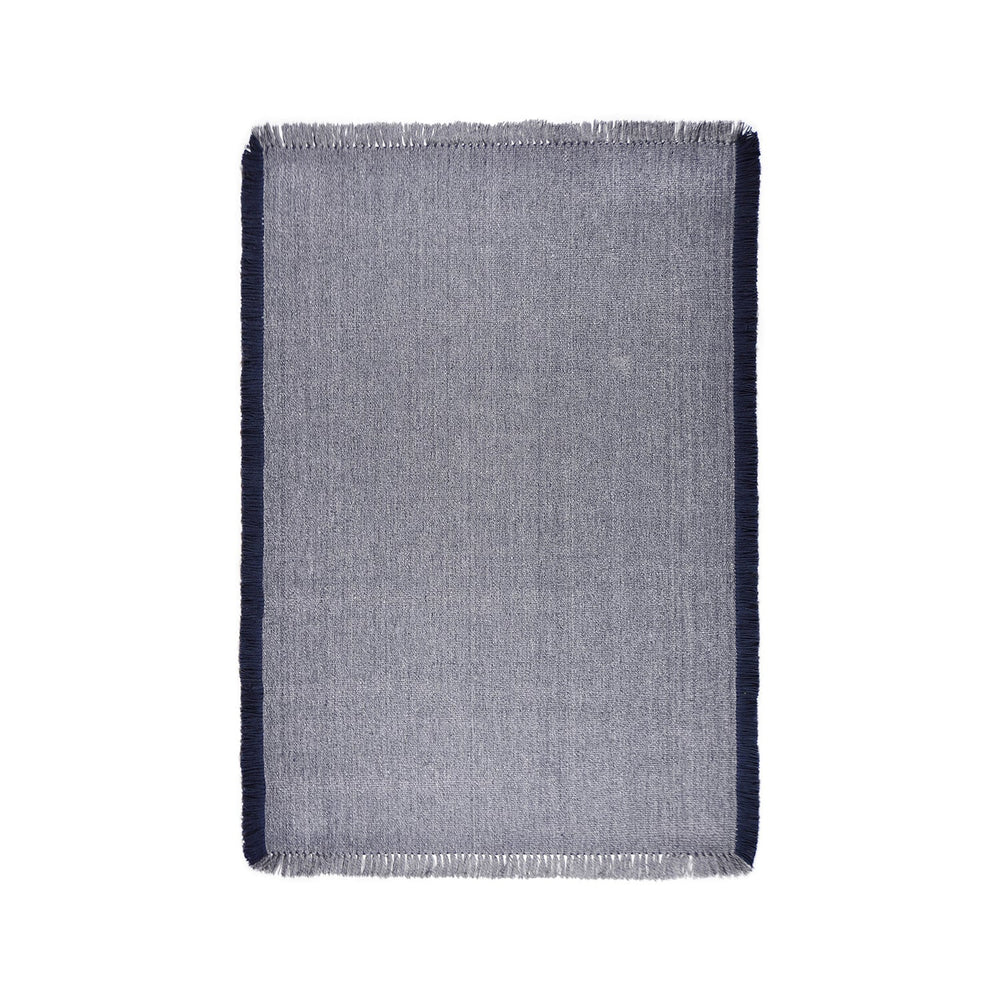 Wool floor rug - Quentin Blue