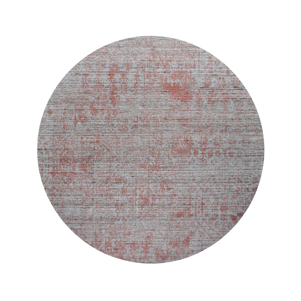 Round Wool Rug - Mathis Red