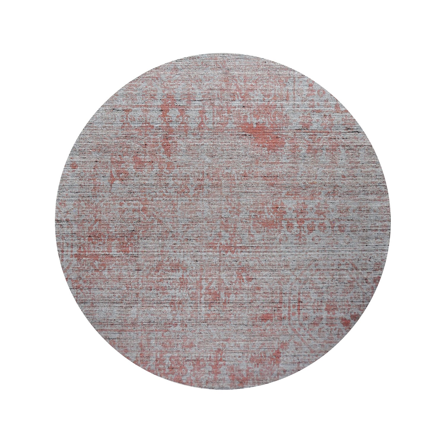 Round Wool Rug - Mathis Red