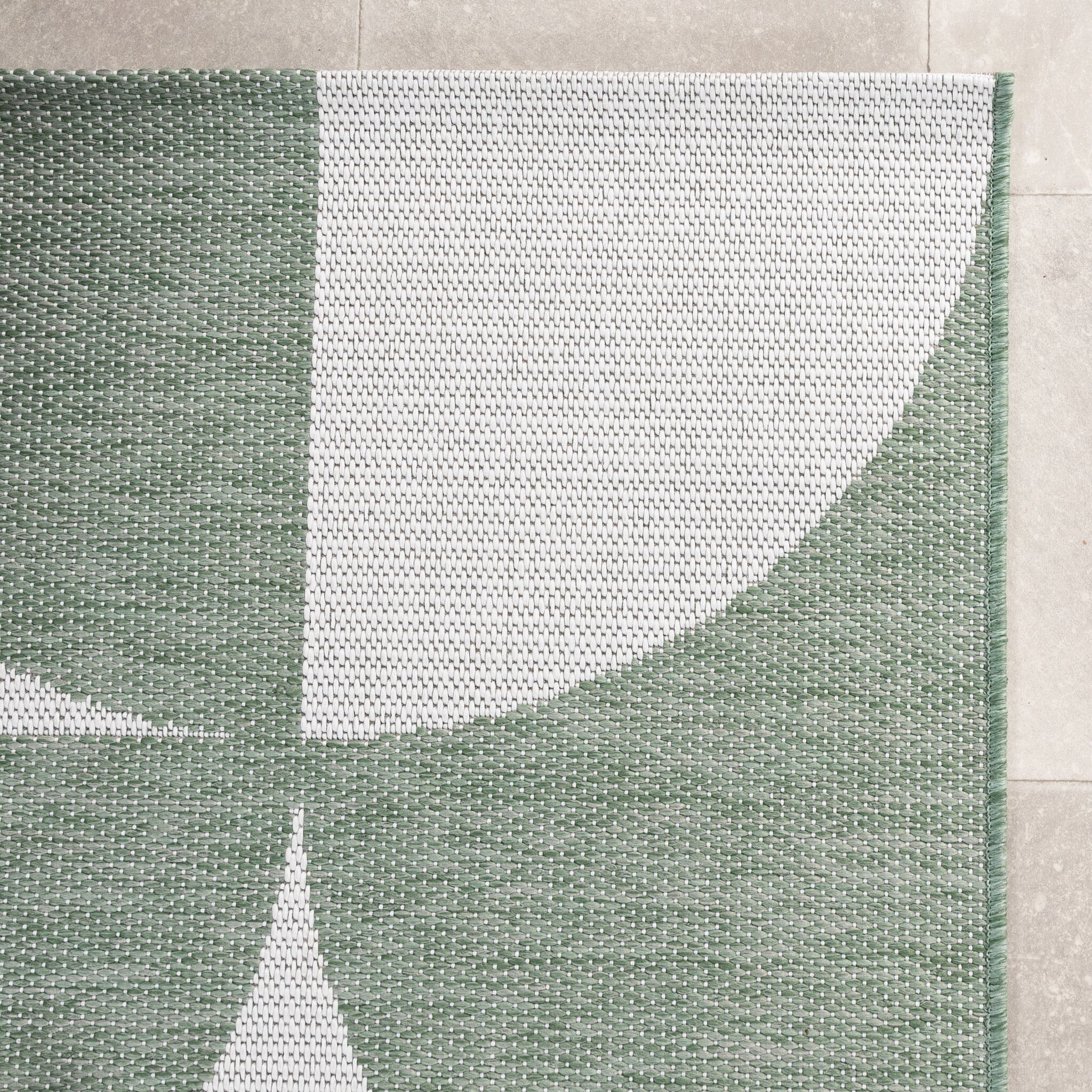 Outdoor Rug - Summer Shapes Green