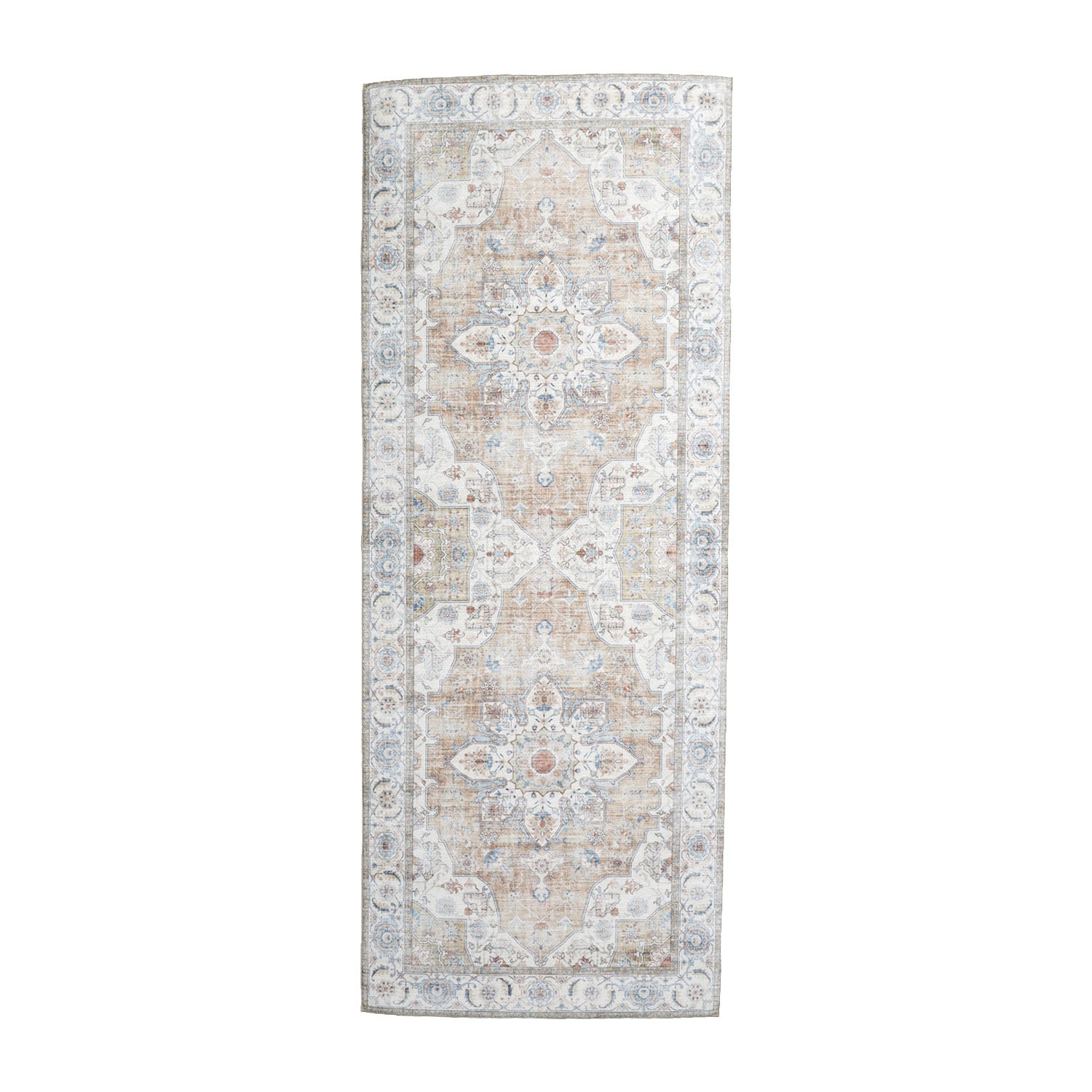 Washable Runner - Domingo Mandala Beige