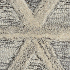 Graphic floor rug - Mado River Grey