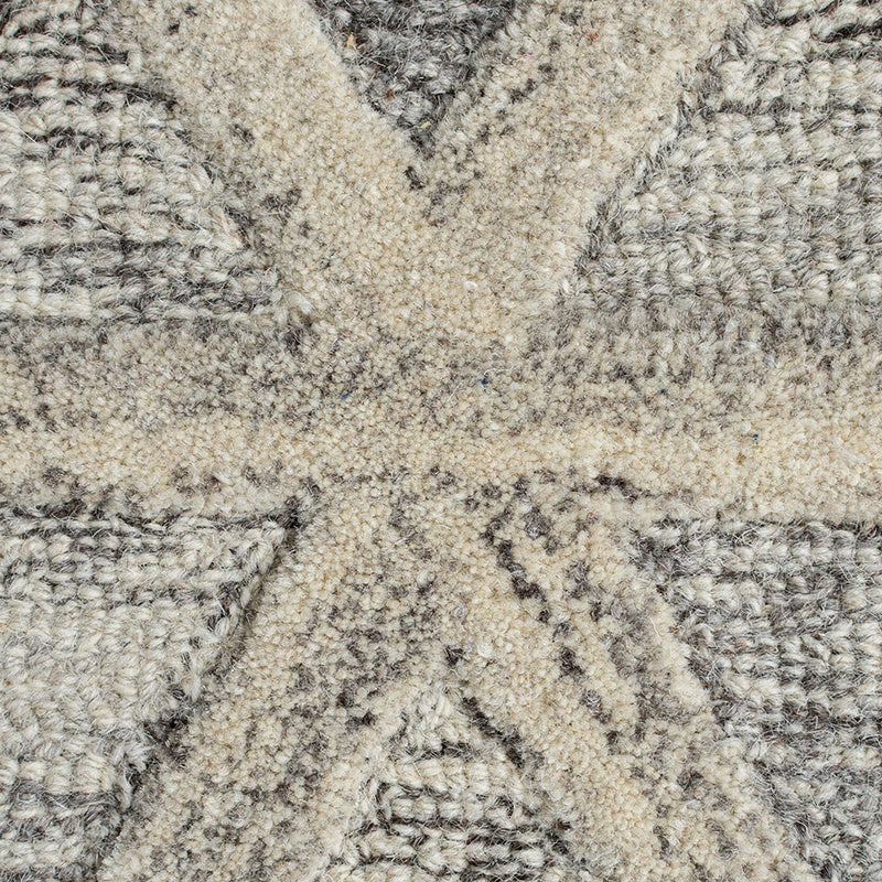 Graphic floor rug - Mado River Grey