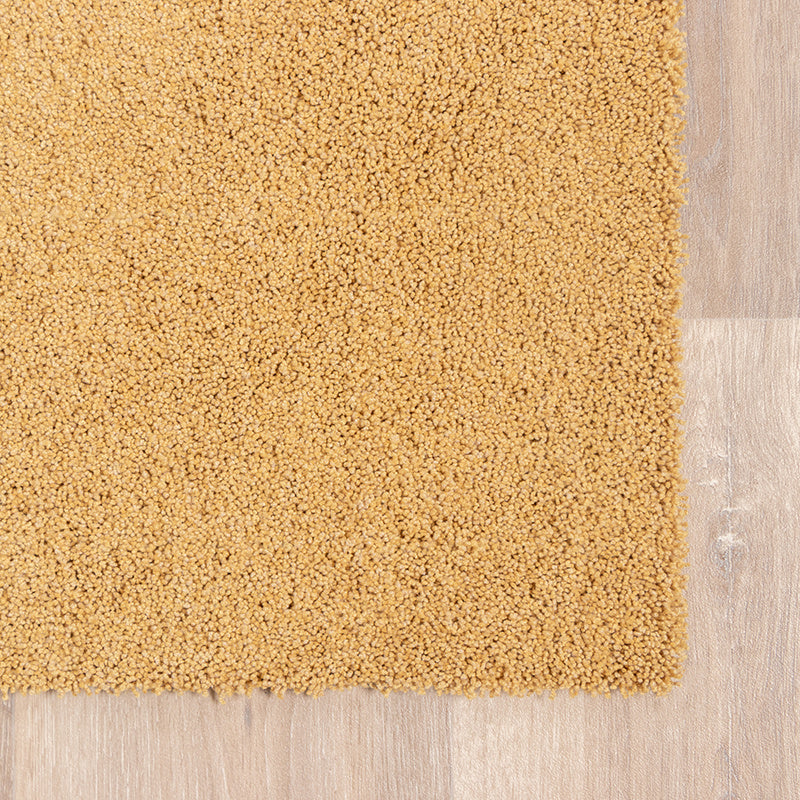 Washable Rug - Clean Ochre Yellow