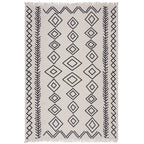 Geometric Floor Rug - Decio Edie Black/White