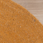 Round Wool Rug - Wise Yellow