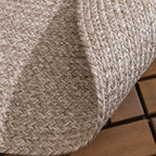 Round Jute Outdoor Rug - Bali Cream