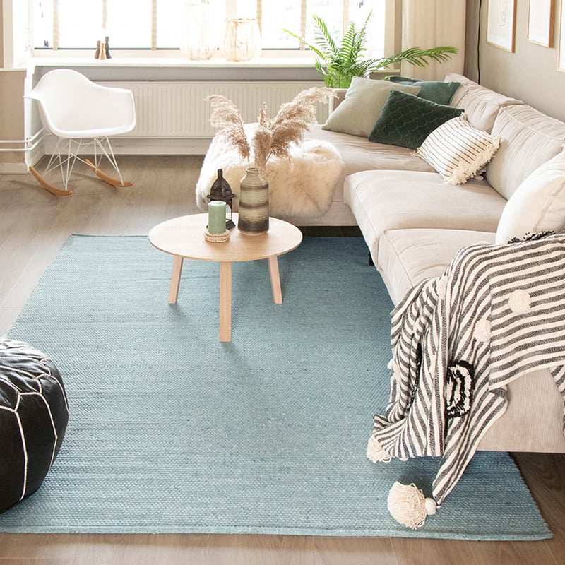 Wool Rug - Wise Blue