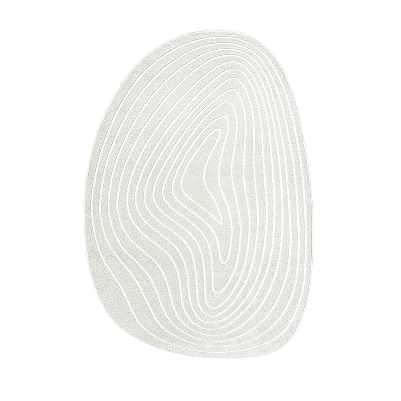 Organic floor rug - Vince 6161 White