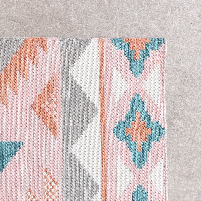 Bohemian Outdoor Rug - Vedra Aztec Pink
