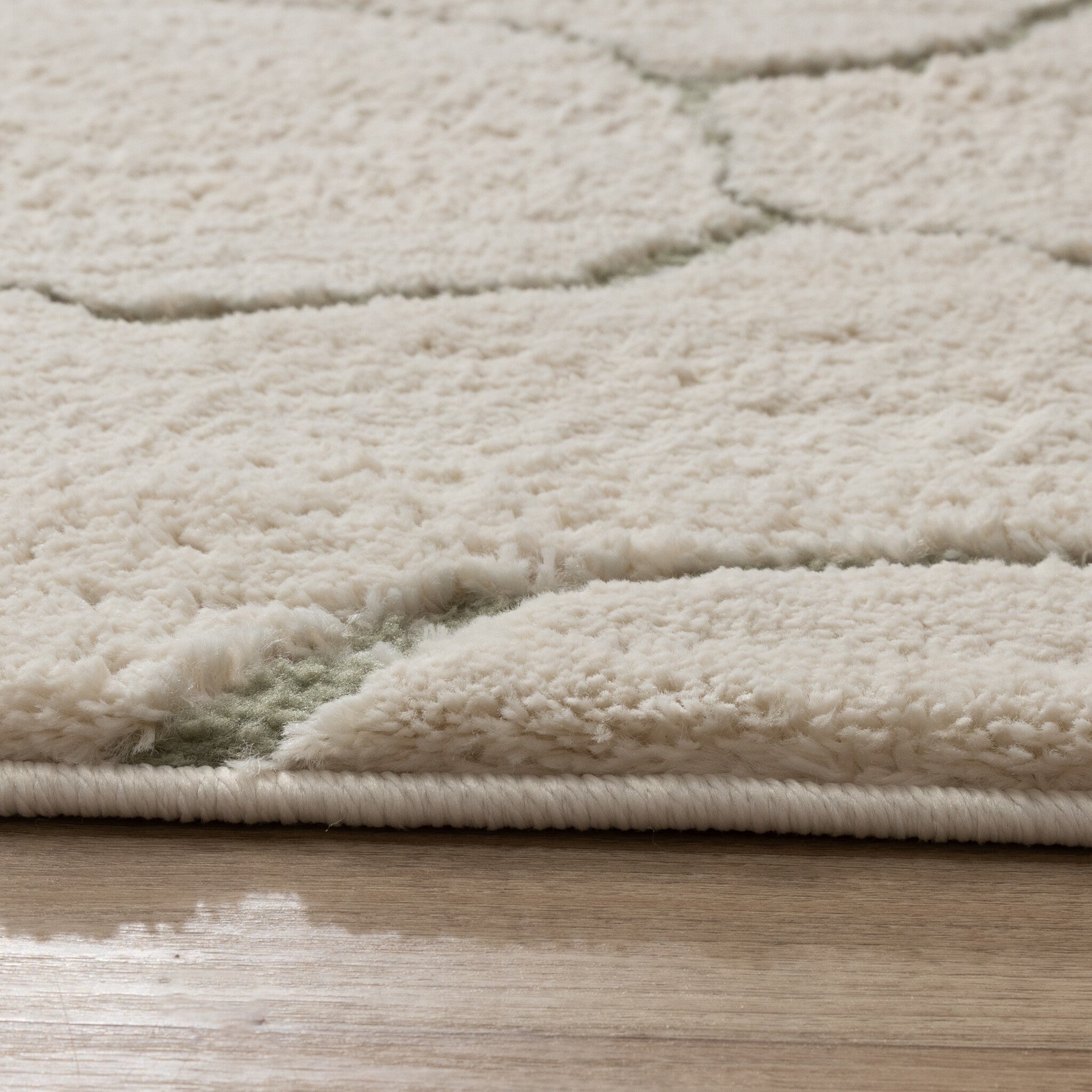Scandinavian Rug - Yune Stone Cream/Green