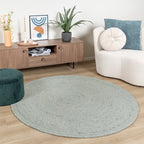 Round Wool Rug - Wise Green