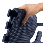 Foam puzzle mat XL - Lio Forest Dark Blue/White