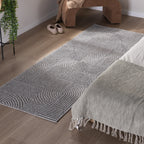 Runner – Hidde 3D Circles Grey