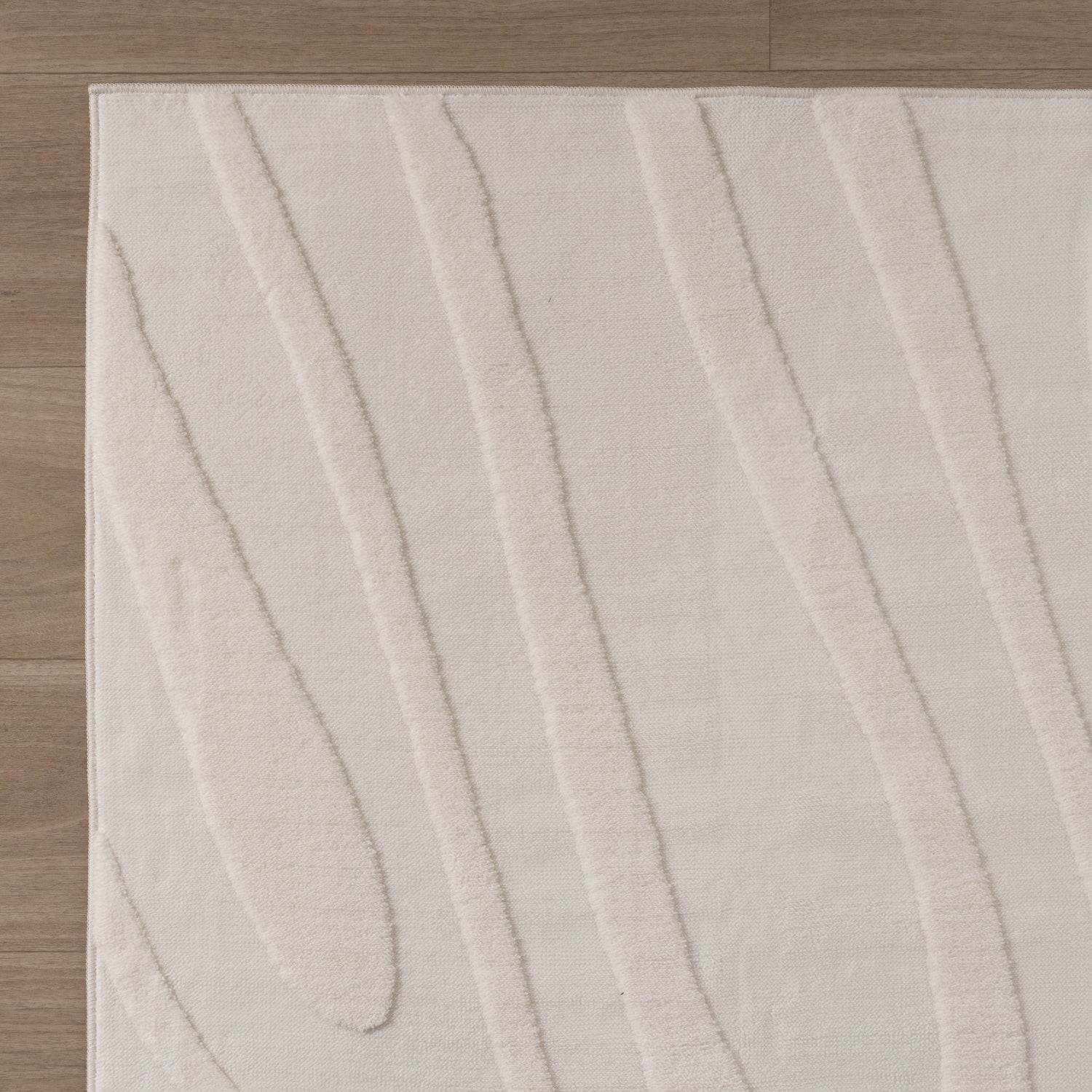 Scandinavian Rug - Charm Shapes White