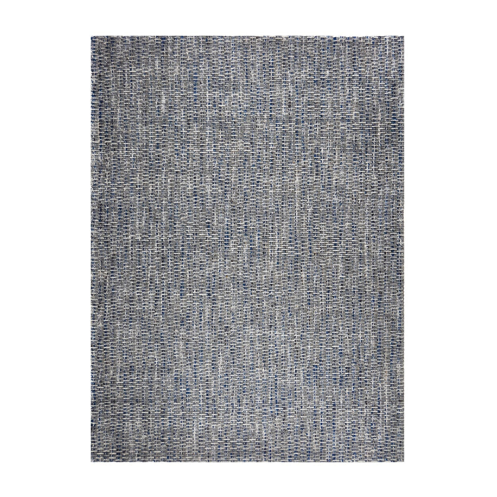 Flat woven floor rug - Henri Blue