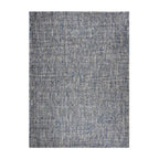 Flat woven floor rug - Henri Blue