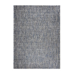 Flat woven floor rug - Henri Blue