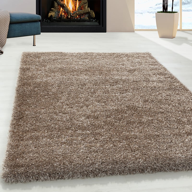 High-Pile Area Rug - Blushy Taupe