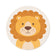 Round Washable Children’s Play Rug – Sammy Lion Brown