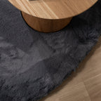 Round High Pile Rug - Comfy Supreme Anthracite