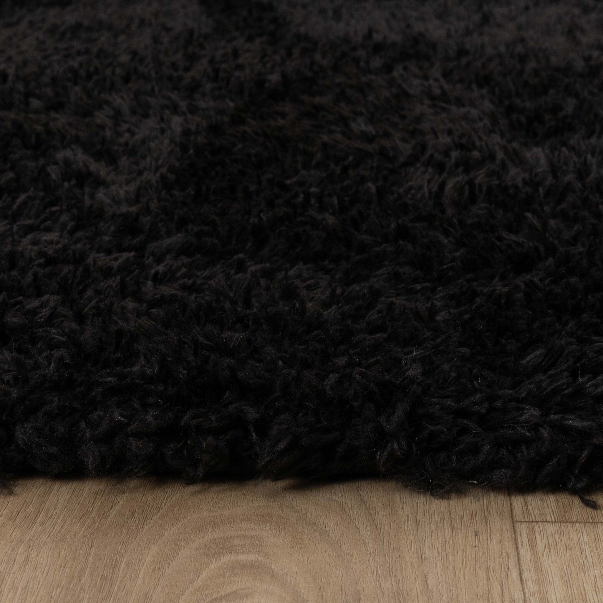 Shaggy Rug - Blaze Black
