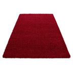 High-pile floor rug - Sade Red