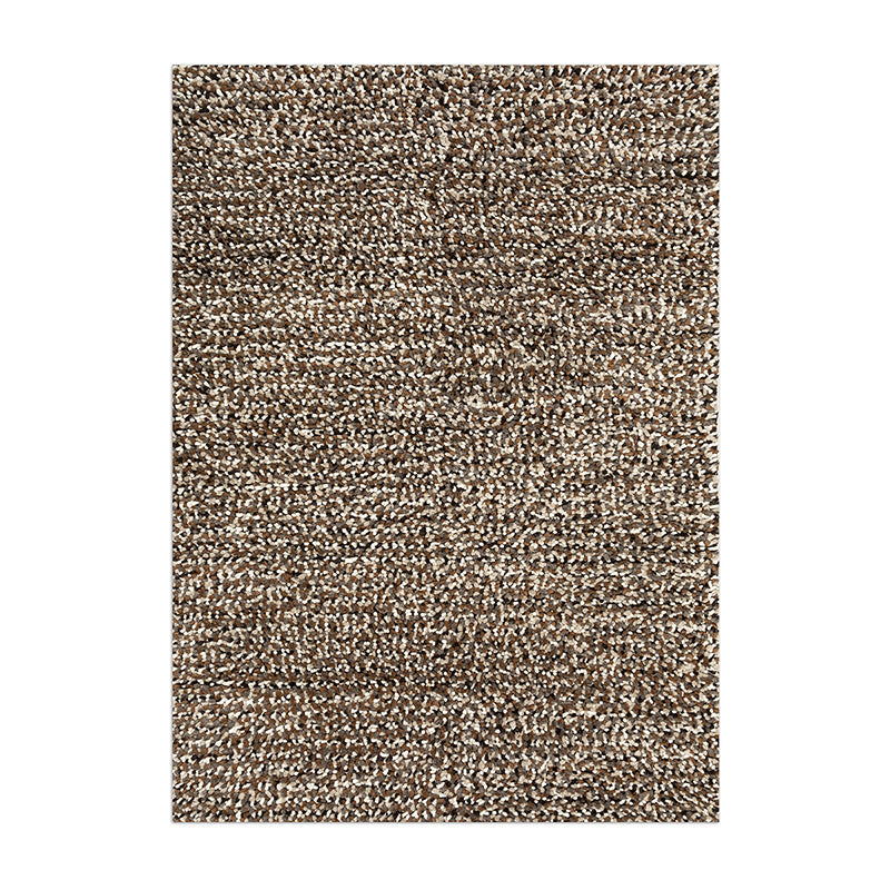 Wool floor rug - Halette Brown/White